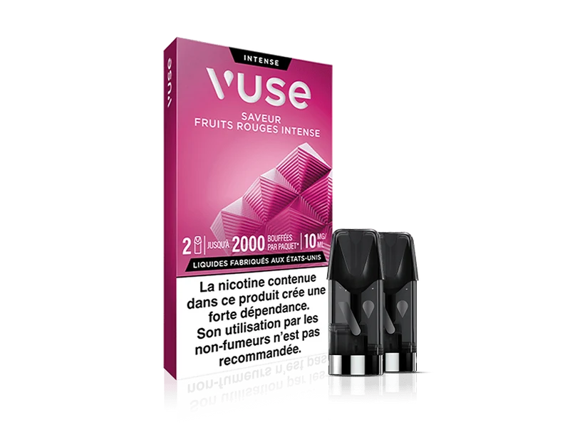 Vuse recharges 2pods - Fruits rouges intense - 3 Intensités