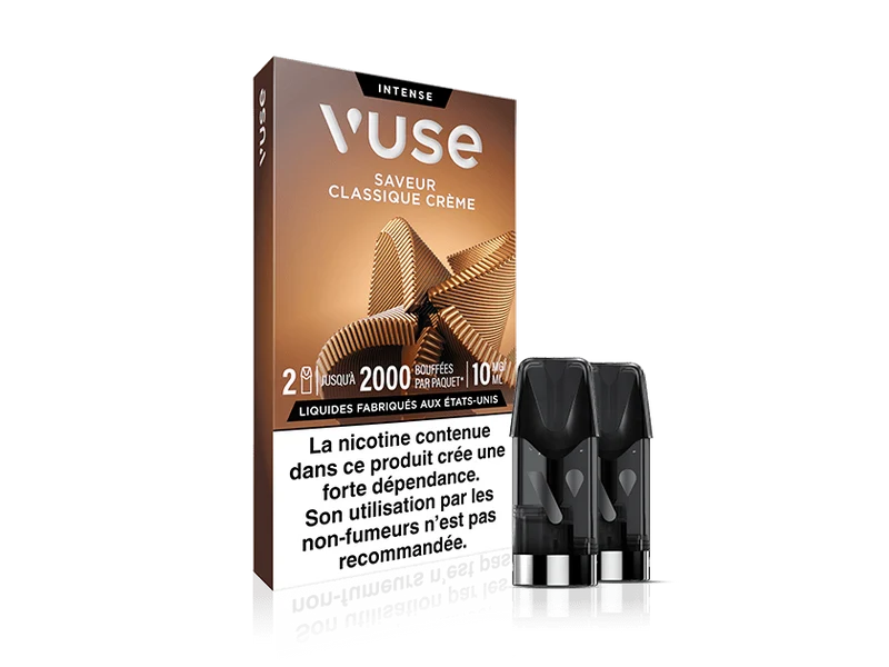 Vuse recharges 2pods - Classique Crème - 3 Intensités