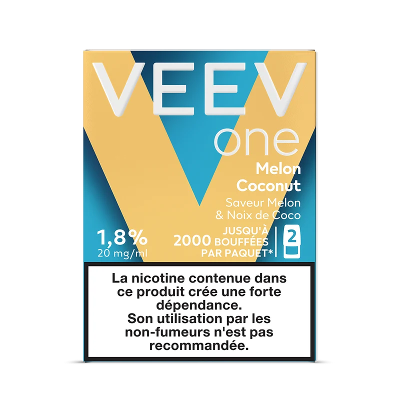 VEEV recharges 2pods - Melon coco - 2 Intensités