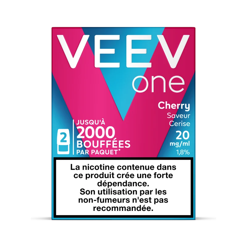 VEEV recharges 2pods - Cerise - 2 Intensités