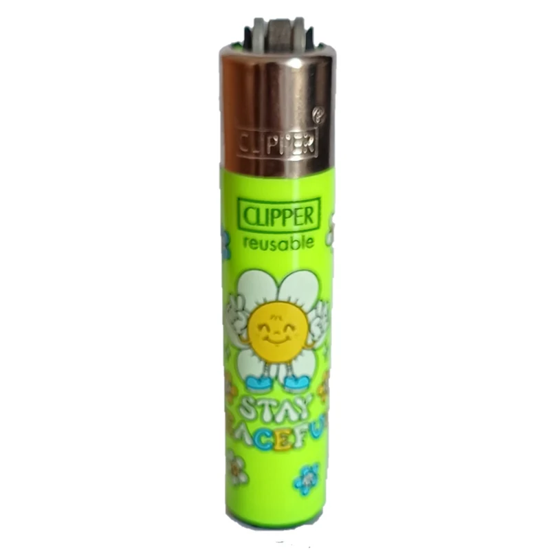 Briquet Clipper Mini - Design Say Peace