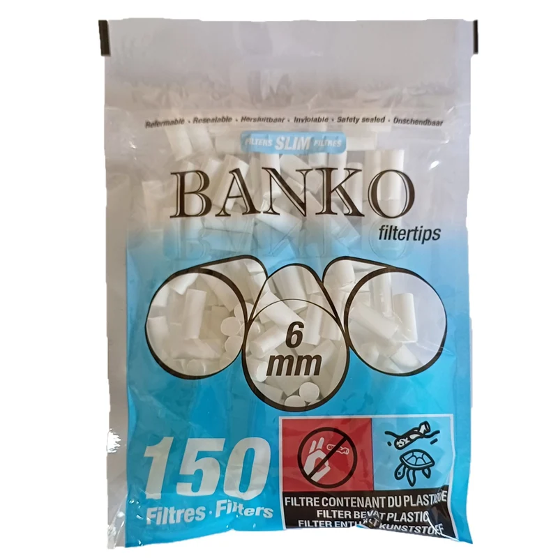 Pack de 150 Filtres à cigarette Banko 6mm