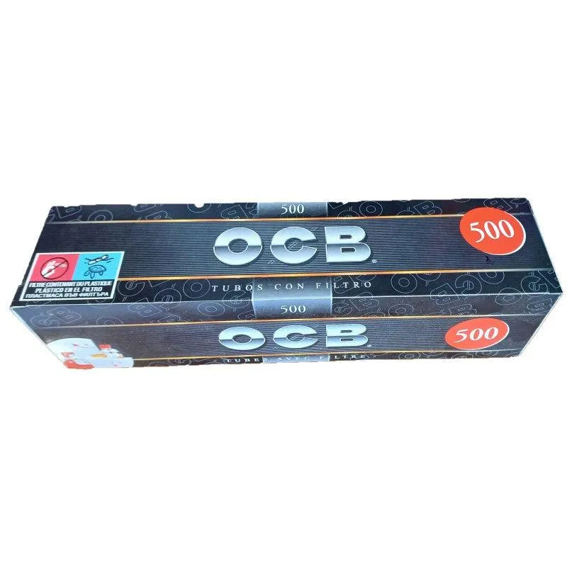 Boite de 500 tubes avec filtre OCB pour cigarettes tubées