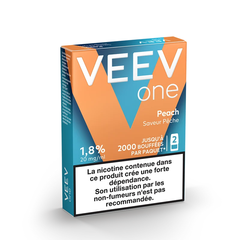 VEEV recharges 2pods - Peach - 2 Intensités