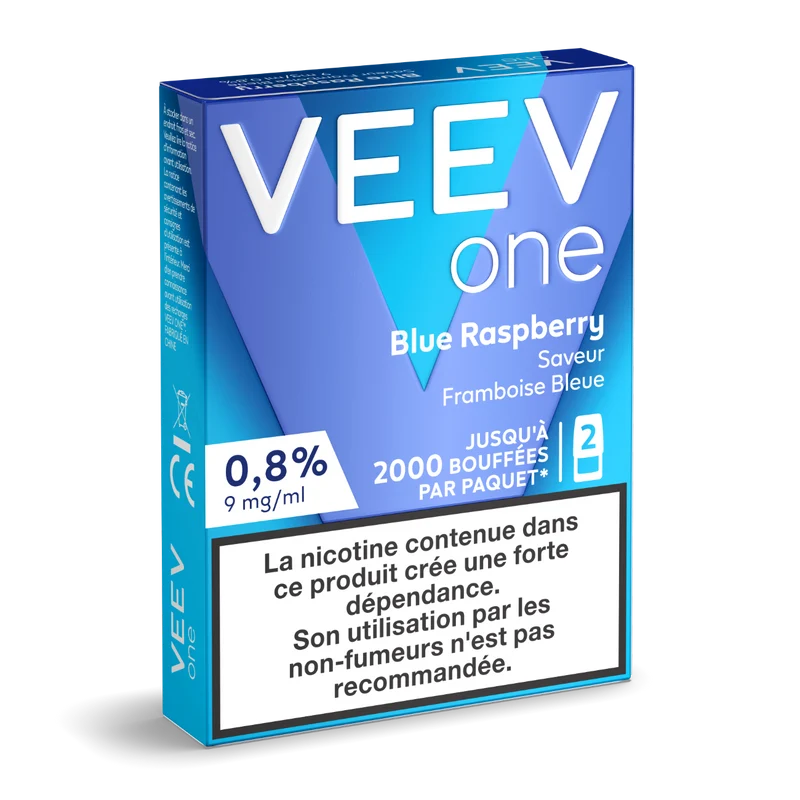 VEEV recharges 2pods - Bleu Raspberry - 2 Intensités