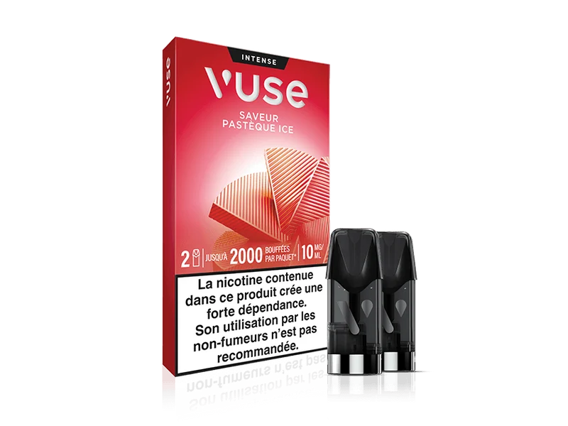 Vuse recharges 2pods gamme intense - Pastèque Ice - 2 intensités