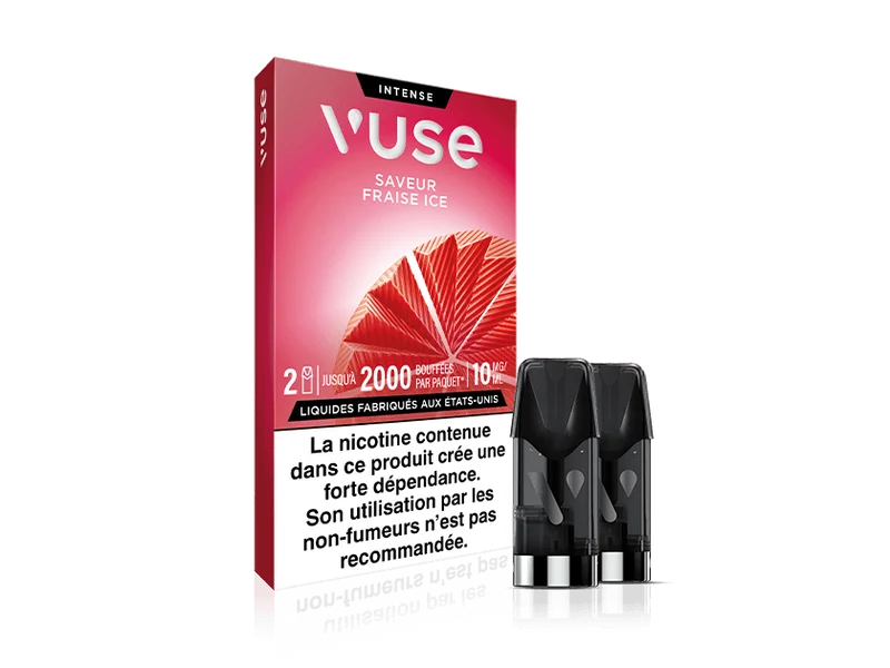 Vuse recharges 2pods gamme intense - Fraise Ice