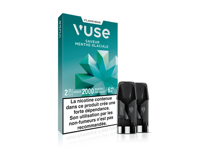 Vuse recharges 2pods - Menthe Glaciale - 3 Intensités