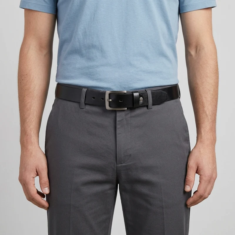 Ceinture Avec Boucle Ardillon Classique Pour Hommes