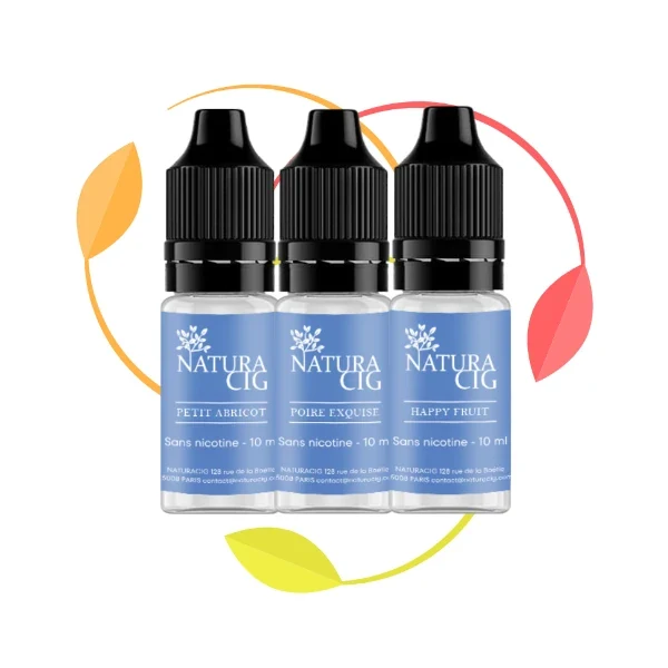 Pack e liquides naturels Fruités