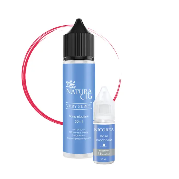 E liquide fruit rouge 50 ml avec nicotine – Very Berry