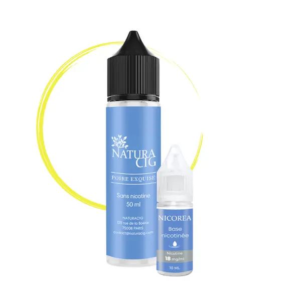 E liquide poire 50 ml avec nicotine – Poire Exquise