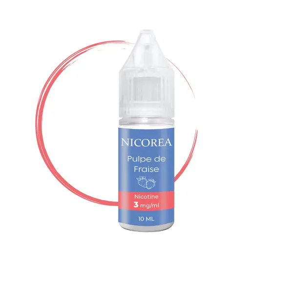 E liquide fraise 10 ml avec nicotine – Pulpe de Fraise