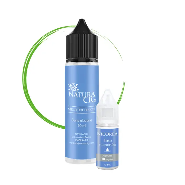 E liquide menthe fraîche 50 ml avec nicotine – Menthol Shoot