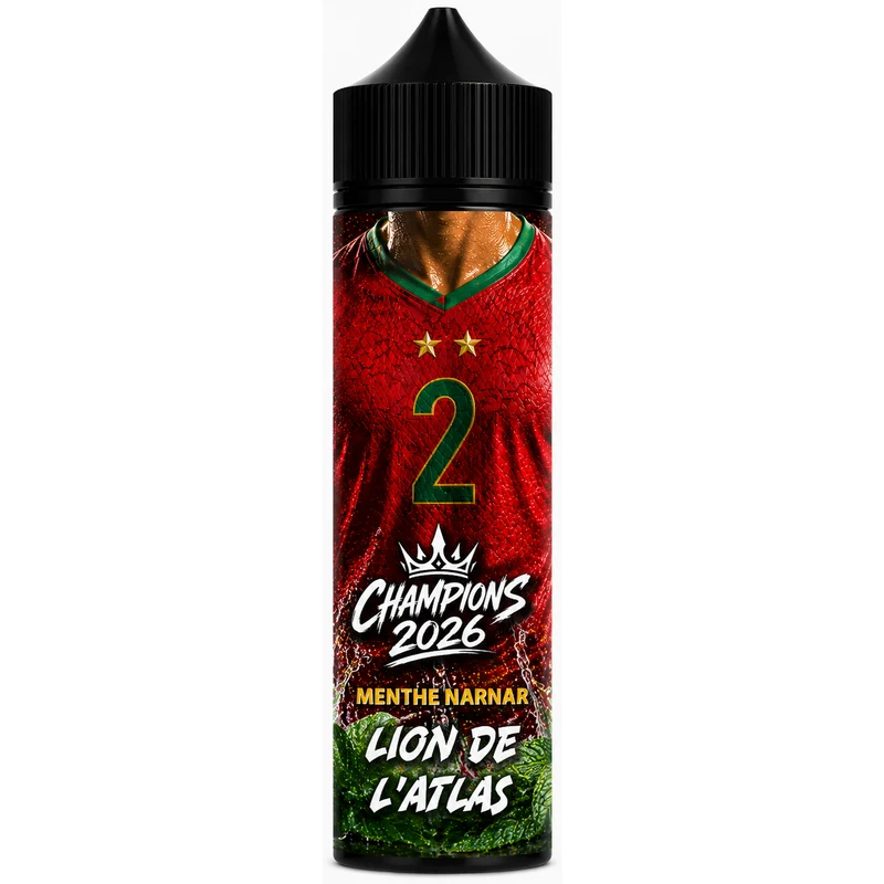 E-liquide 50 ml Lion de l'Atlas - Champions2026