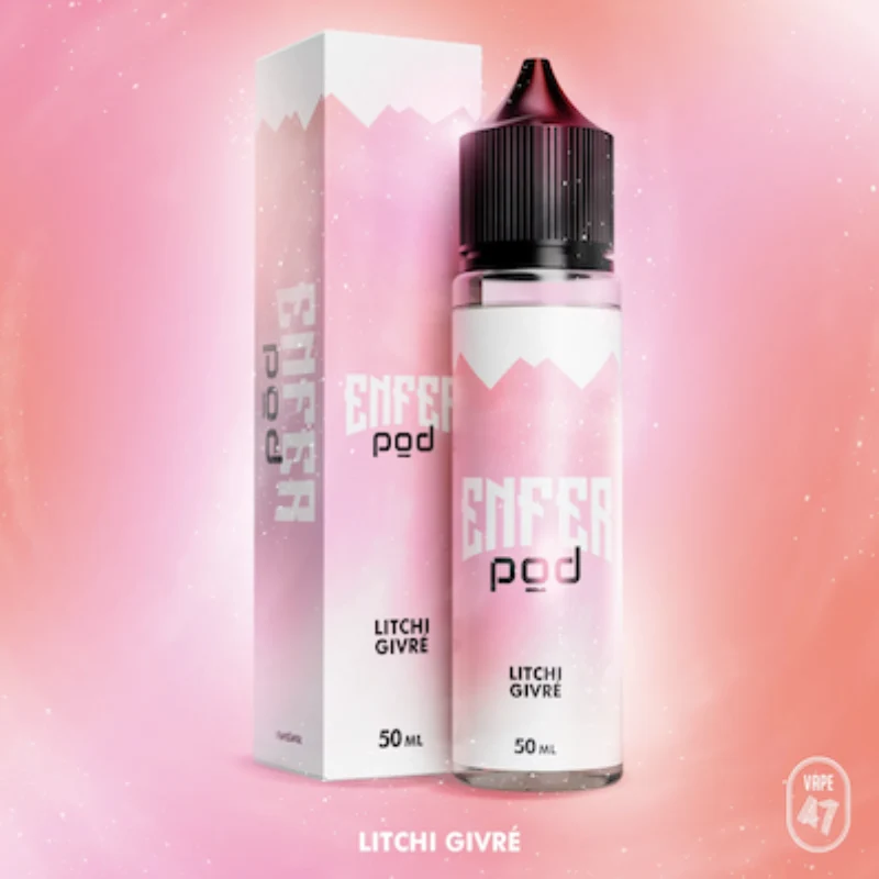 E-LIQUIDE 50ML LITCHI GIVRÉ - ENFER POD