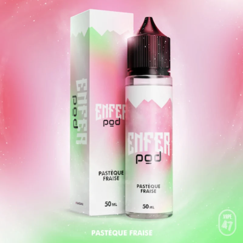 E-LIQUIDE 50ML PASTÈQUE FRAISE - ENFER POD