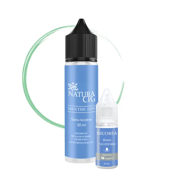 E liquide menthe verte 50 ml avec nicotine – Menthe Zen