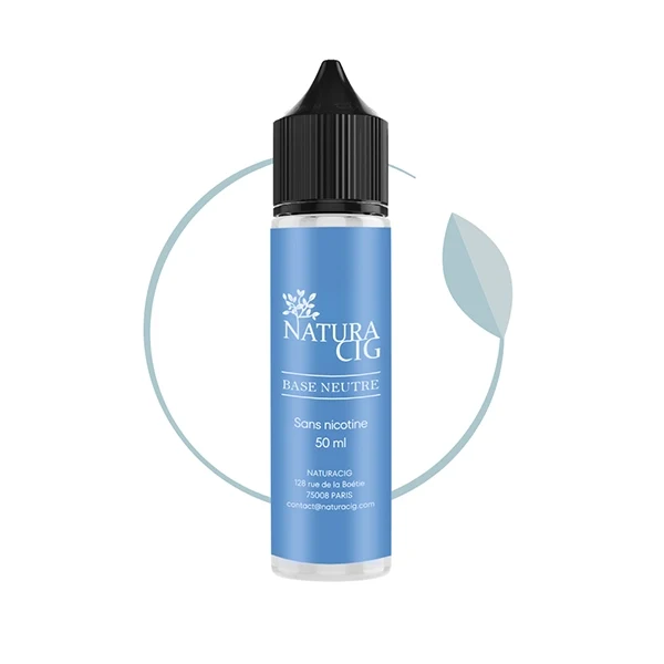 E liquide sans arôme 50 ml – Base Neutre Sans Alcool