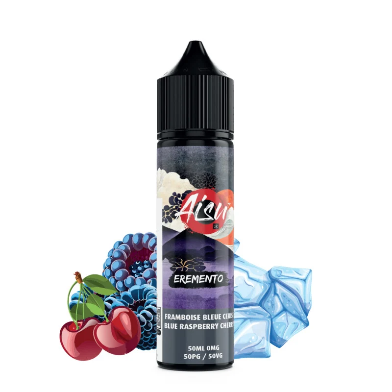 E-liquide Aisu Eremento Framboise bleue Cerise — 50 ml
