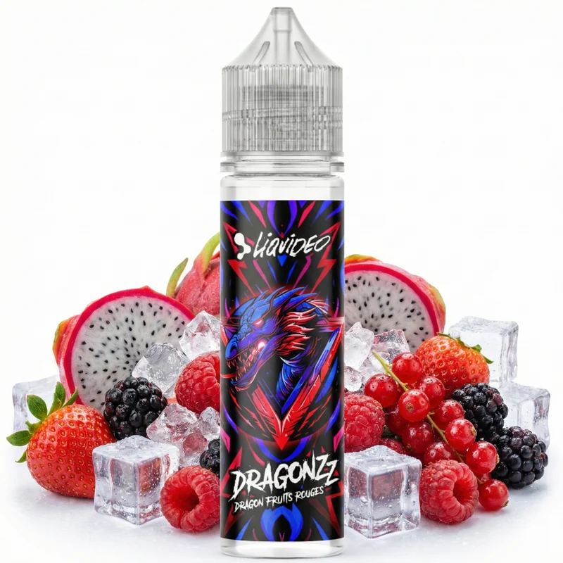 E-liquide Fruit du Dragon, fruits rouges 50ml - Liquideo Dragonzz