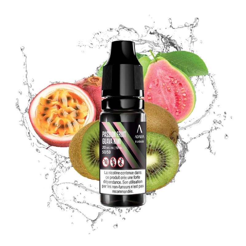 E-liquide Passion Fruit Guava Kiwi 10ml - ADALYA