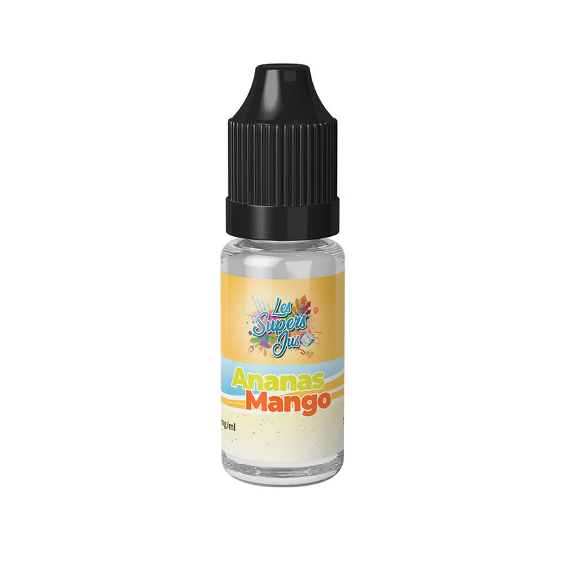 Pack 5 E-liquides Ananas Mango Sel de Nicotine 10 ml - Les Supers Jus