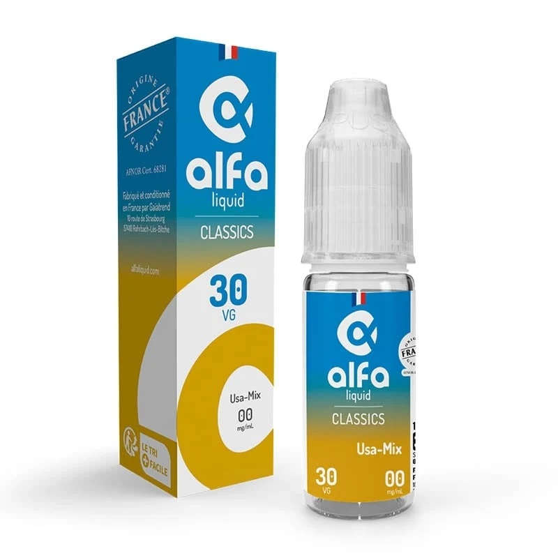 Pack 5 E-liquides USA Mix 10 ml - Alfaliquid