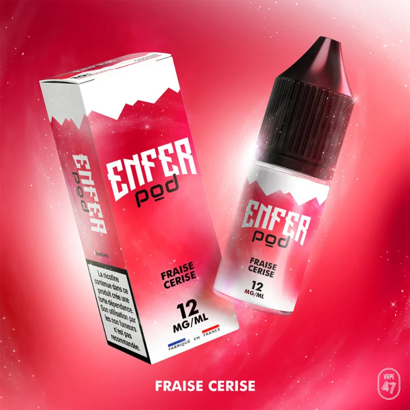E-LIQUIDE SEL FRAISE CERISE - ENFER POD