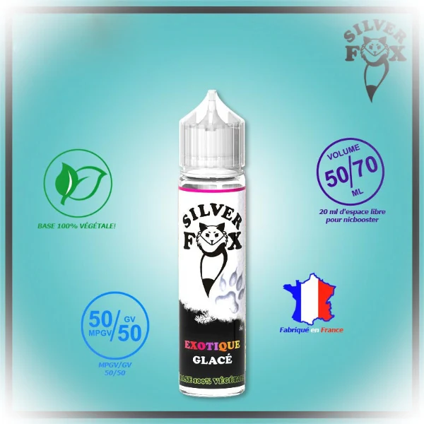 E-liquide Exotique Glacé 50ml - Silverfox