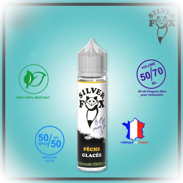 E-liquide Pêche Glacé 50ML - Silverfox