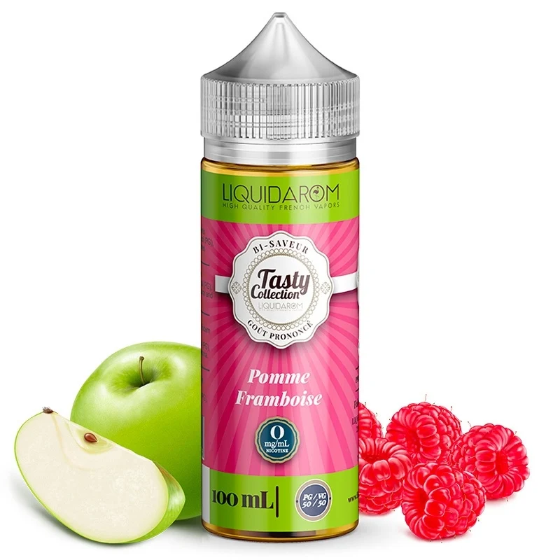 E-liquide Pomme Framboise 100ml - Tasty