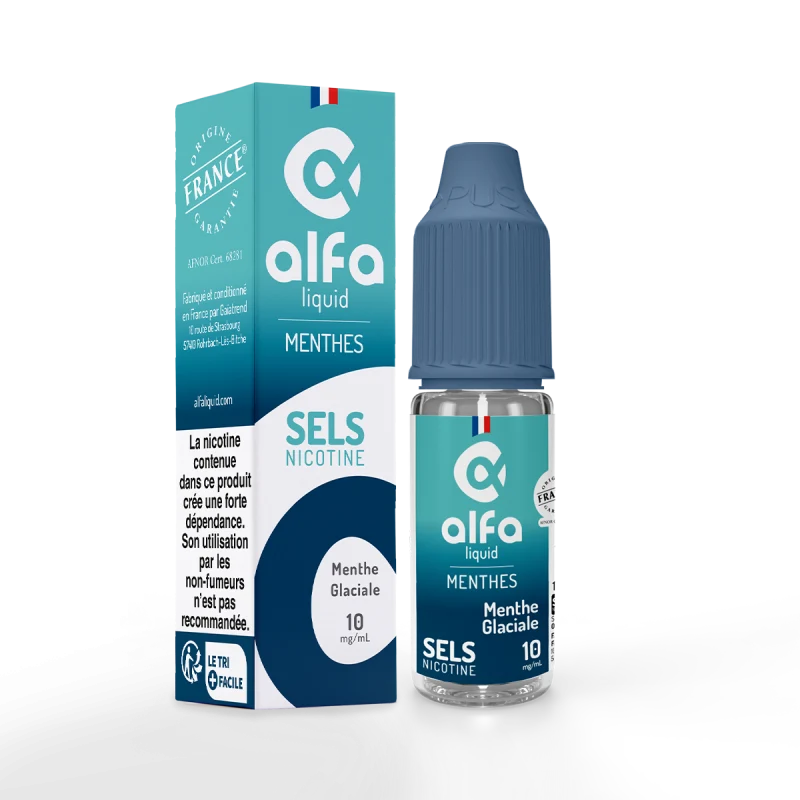 E-liquide Menthe Glaciale en sels - Alfaliquid