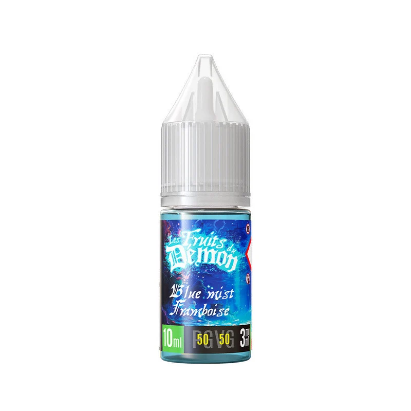 Pack 5 E-liquides Blue mist framboise 10ml - Les Fruits du démon