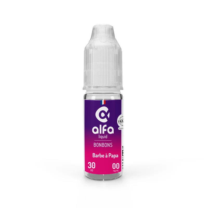 Pack 5 E-liquides Barbe à papa 10ml - Alfaliquid