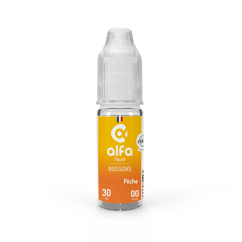 Pack 5 E-liquides Pêche 10ml - Alfaliquid