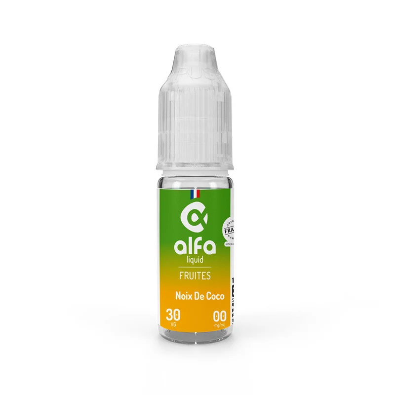Pack 5 E-liquides Noix de coco 10ml - Alfaliquid