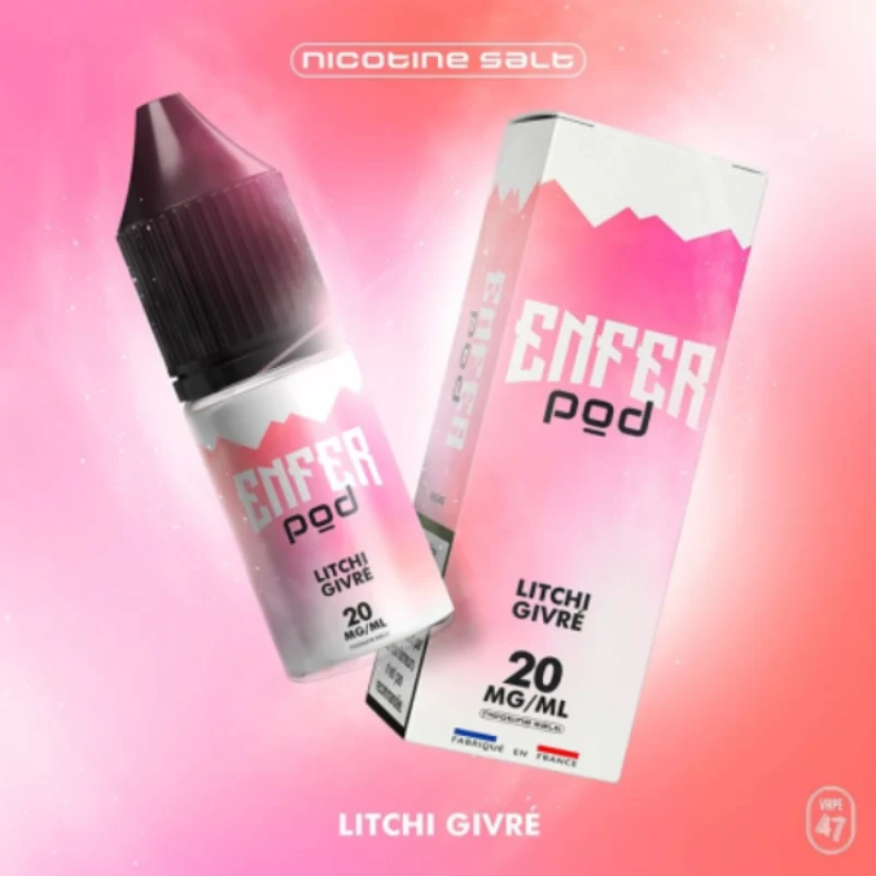 E-LIQUIDE SEL LITCHI GLACEE - ENFER POD