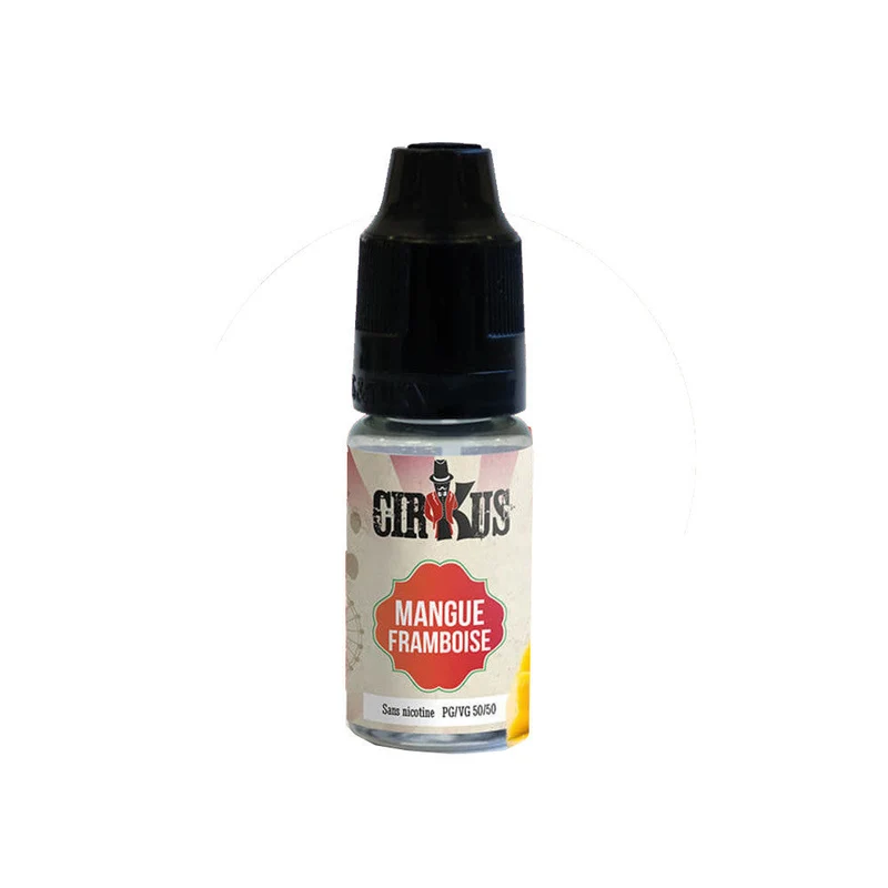 Pack 5 E-liquides Mangue Framboise 10ml - Cirkus