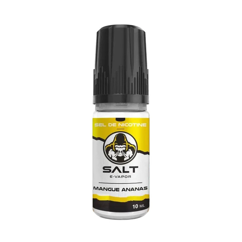 Pack 5 E-liquides Mangue Ananas Sel de Nicotine 10ml- SALT E-VAPOR