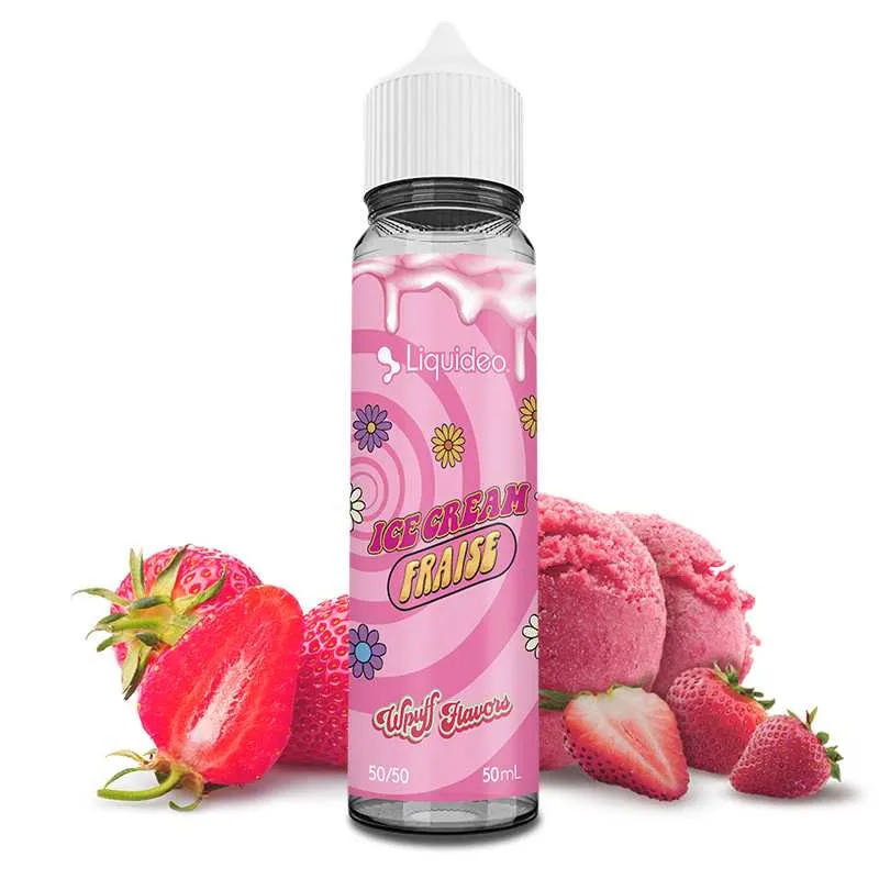E-liquide Ice Cream Fraise 50ml - Liquideo