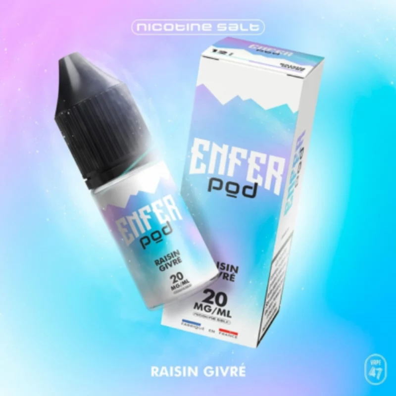 E-LIQUIDE SEL RAISIN GIVRE - ENFER POD
