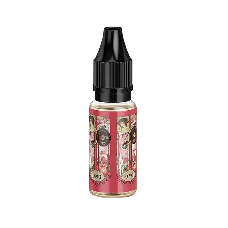 Pack 5 E-liquides Fraise Grenade 10ml - Curieux