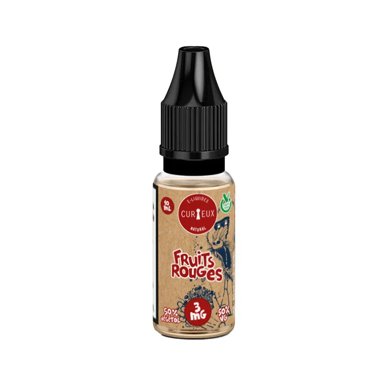 Pack 5 E-liquides Fruits Rouges Natural 10ml - Curieux