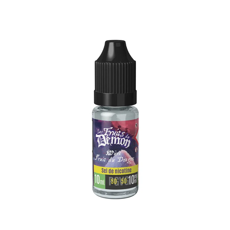 Pack 5 E-liquides mure fruit du dragon Sel de Nicotine 10ml - Les Fruits du démon