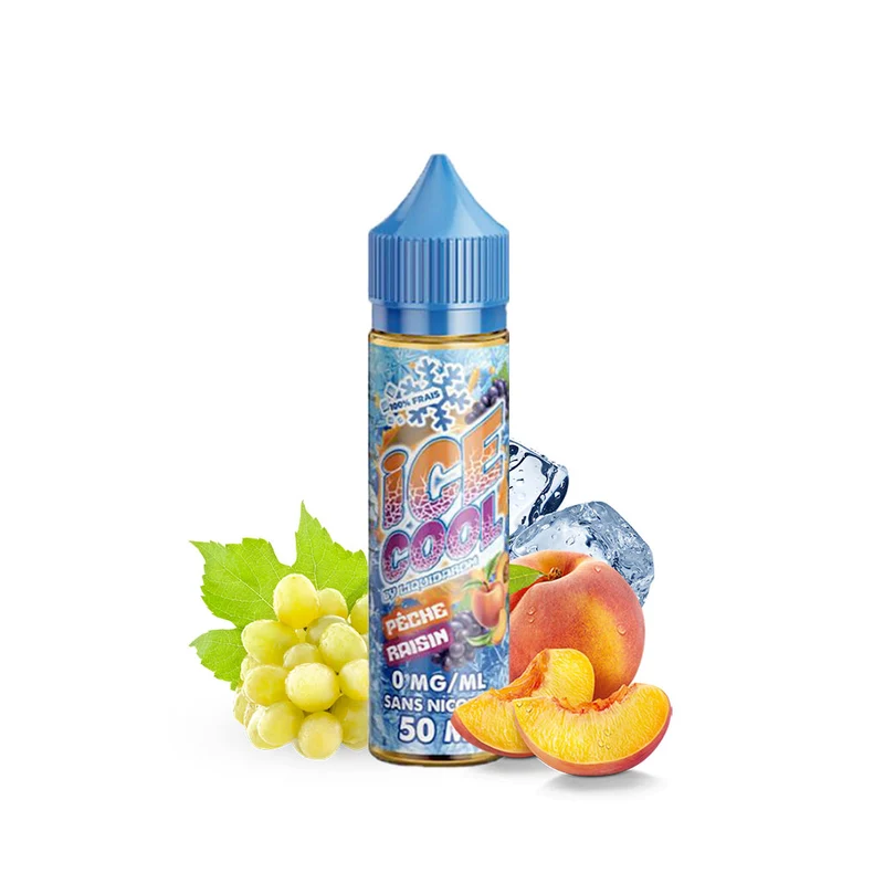 E-liquide Pêche Raisin 50ml - Ice Cool