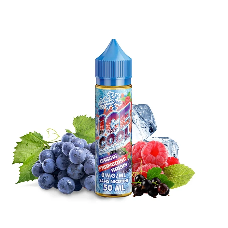 E-liquide Cassis Framboise Raisin 50ml - Ice Cool