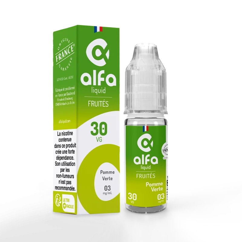 E-liquide Pomme Verte - Alfaliquid