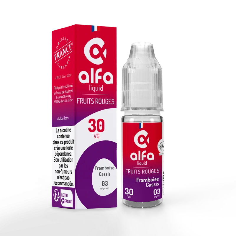 E-liquide Framboise Cassis - Alfaliquid