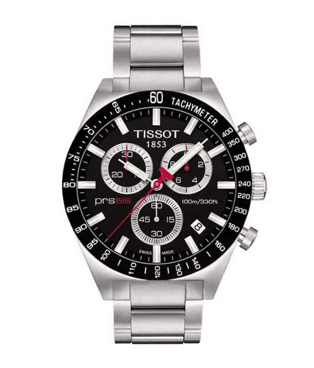 Tissot PRS 516 Black Chronograph Watch
